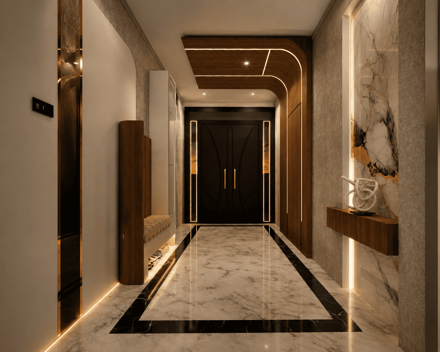 Luxury bathroom interior