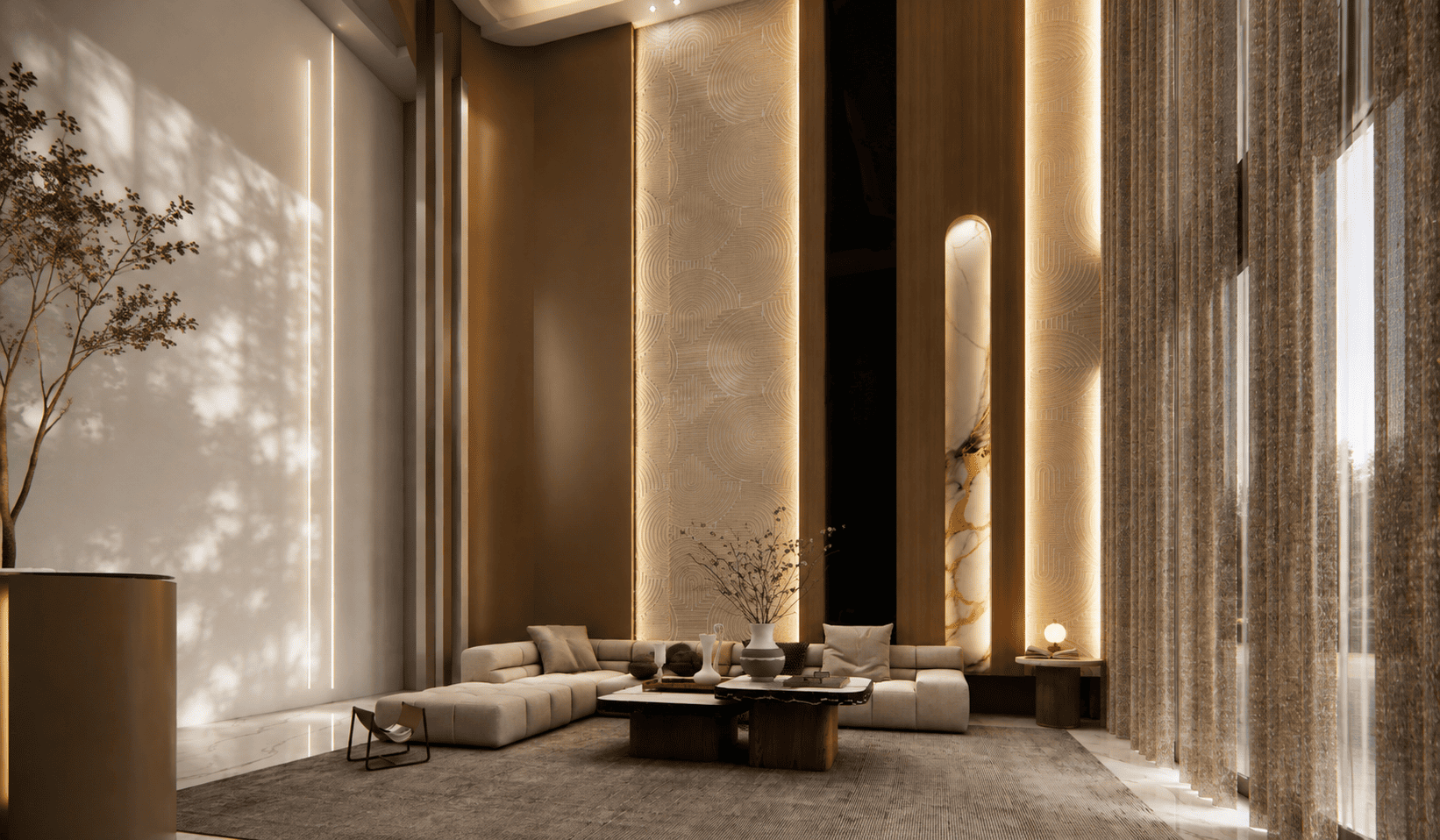 Luxury bathroom interior