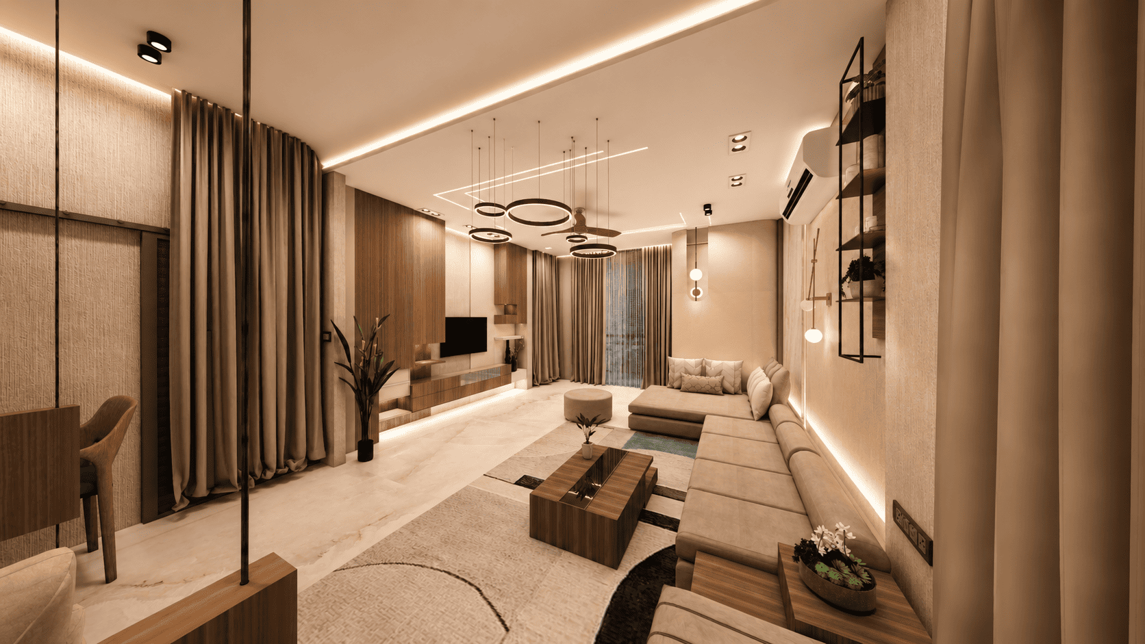 Penthouse Aurelia interior design project in Bandra, Mumbai